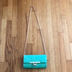 Retro Turquoise Clutch/Purse w/ Detachable Straps